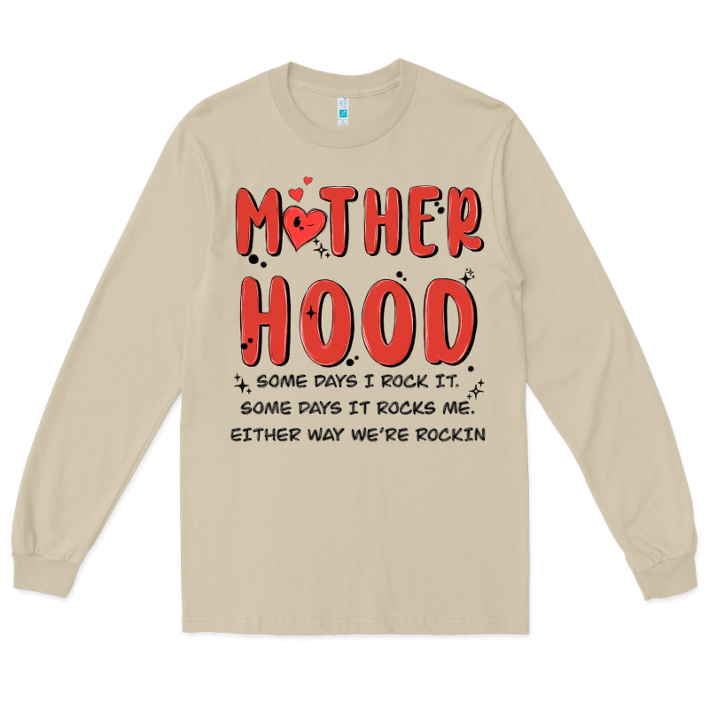 Motherhood Some Day I Rock It Long Sleeve Tee by MaliasSmallBusiness | Teevron