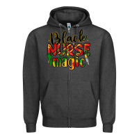 Charcoal Heather black nurse magic Zipper Hoodie - LillyAllenDesigns