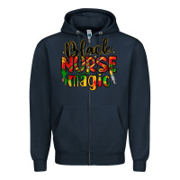 Navy black nurse magic Zipper Hoodie - LillyAllenDesigns