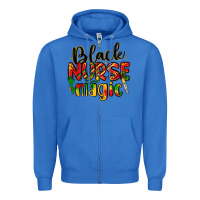 True Royal black nurse magic Zipper Hoodie - LillyAllenDesigns