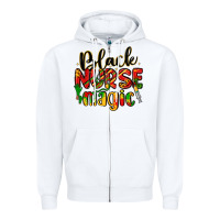 White black nurse magic Zipper Hoodie - LillyAllenDesigns
