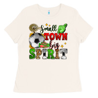 Bone small town big spirit soccer Ladies Tee - Zillion Design Studio
