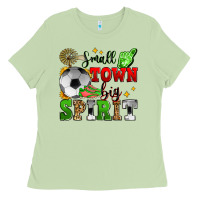 Matcha small town big spirit soccer Ladies Tee - Zillion Design Studio