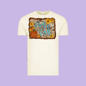 Hello Fall Vintage Tee Designed By Adodesignshop
