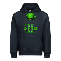Navy Custom name St. Patrick's leprechaun Urban Hoodie - OliviaCreatesArt