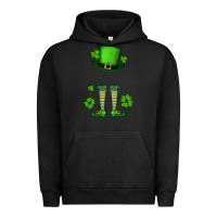 Pigment Black Custom name St. Patrick's leprechaun Urban Hoodie - OliviaCreatesArt