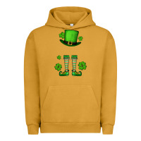 Pigment Peanut Butter Custom name St. Patrick's leprechaun Urban Hoodie - OliviaCreatesArt