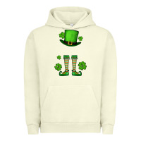 Pigment Pistachio Custom name St. Patrick's leprechaun Urban Hoodie - OliviaCreatesArt