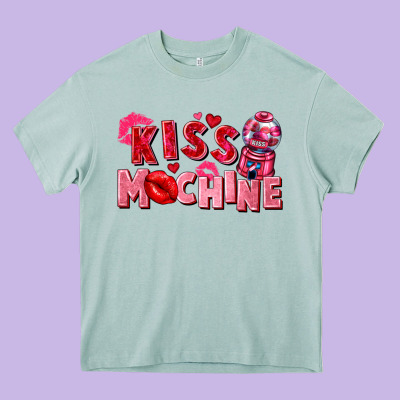 Kiss Machine Heavy Core Tee Designed By Fadigitalartstudio