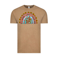 Vintage Coffee western easter rainbow Vintage Tee - Jasminsmagicworld