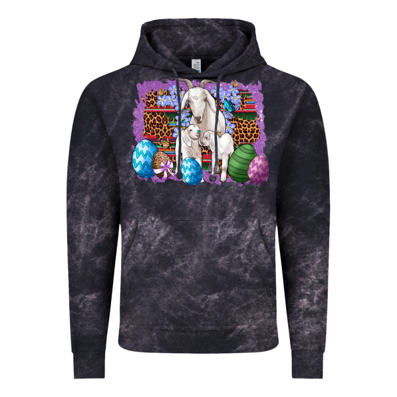 Goat Family Eggs Flowers Leopard Serape Glitter Vintage Hoodie by Artiststas | Teevron