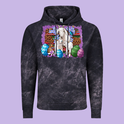 Goat Family Eggs Flowers Leopard Serape Glitter Vintage Hoodie Designed By Artiststas