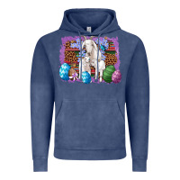 Vintage Denim goat family eggs flowers leopard serape glitter Vintage Hoodie - Artiststas