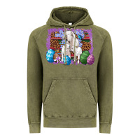 Vintage Olive goat family eggs flowers leopard serape glitter Vintage Hoodie - Artiststas
