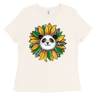 Bone panda sunflower Ladies Tee - RanaPortraitStore