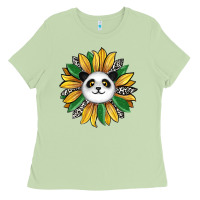 Matcha panda sunflower Ladies Tee - RanaPortraitStore