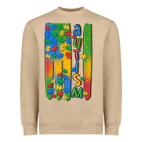Mushroom autism american flag Heavyweight Sweatshirt - MaliasSmallBusiness