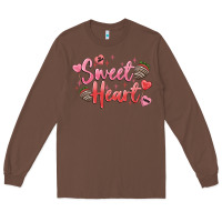 Chestnut sweet heart Long Sleeve Tee - MaliasSmallBusiness