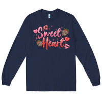 Navy sweet heart Long Sleeve Tee - MaliasSmallBusiness