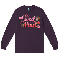 Plum sweet heart Long Sleeve Tee - MaliasSmallBusiness