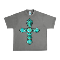Tornado western turquoise gemstone cross Urban Heavy Tee - BarkalooDesign