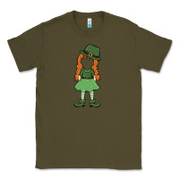 Army Green leprechaun girl faceless Classic Tee - MaliasSmallBusiness