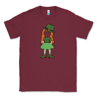 Burgundy leprechaun girl faceless Classic Tee - MaliasSmallBusiness