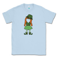 Dusty Blue leprechaun girl faceless Classic Tee - MaliasSmallBusiness