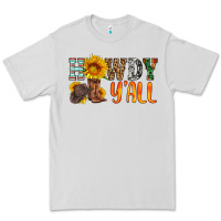 Dove Grey howdy y all Premium Tee - HRA Design Shop