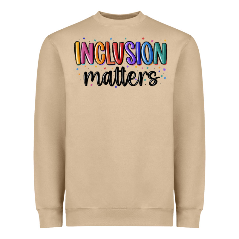 ınclusion Matters Heavyweight Sweatshirt by MaliasSmallBusiness | Teevron