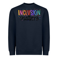 Navy ınclusion matters Heavyweight Sweatshirt - MaliasSmallBusiness
