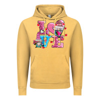 Vintage Mustard love and gnomes Vintage Hoodie - AdoDesignShop
