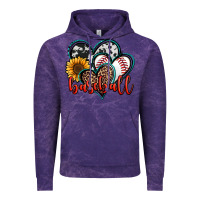 Cloud Purple baseball hearts Vintage Hoodie - Jasminsmagicworld