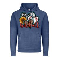 Vintage Denim baseball hearts Vintage Hoodie - Jasminsmagicworld