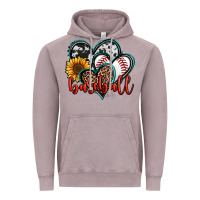 Vintage Zinc baseball hearts Vintage Hoodie - Jasminsmagicworld
