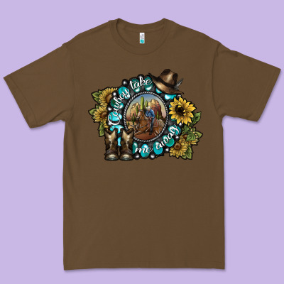 Cowboy Take Me Away 2 Premium Tee Designed By Sublimationcraftshop
