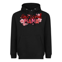 Black one loved mama valentine's day Heavyweight Hoodie - texasbilliewilder