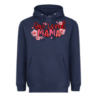 Navy one loved mama valentine's day Heavyweight Hoodie - texasbilliewilder