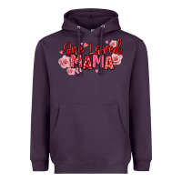 Plum one loved mama valentine's day Heavyweight Hoodie - texasbilliewilder