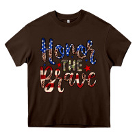 Chocolate Brown Honor the brave Heavy Core Tee - Neo Western