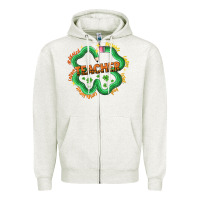 Oatmeal Heather teacher st patricks day Zipper Hoodie - LillyAllenDesigns