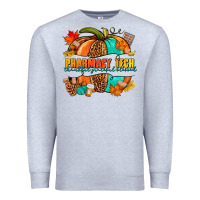 Heather Grey pharmacy tech pumpkin Premium Sweatshirt - NancyCooperArtShop