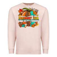 Pale Pink pharmacy tech pumpkin Premium Sweatshirt - NancyCooperArtShop