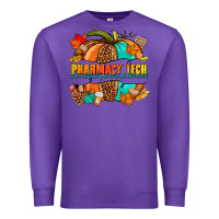 Purple pharmacy tech pumpkin Premium Sweatshirt - NancyCooperArtShop
