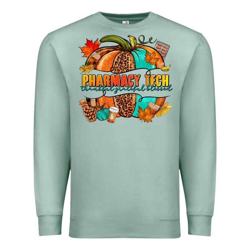 Pharmacy Tech Pumpkin Premium Sweatshirt by NancyCooperArtShop | Teevron