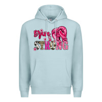 Blue Mist brave and strong Premium Hoodie - NancyCooperArtShop