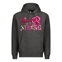 Charcoal Heather brave and strong Premium Hoodie - NancyCooperArtShop