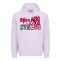 Lilac brave and strong Premium Hoodie - NancyCooperArtShop