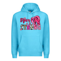 Ocean Blue brave and strong Premium Hoodie - NancyCooperArtShop