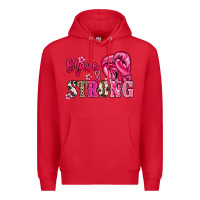 Red brave and strong Premium Hoodie - NancyCooperArtShop